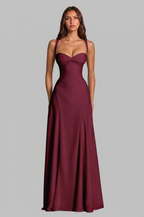 Sweetheart Maxi Dress with Lace Up Back Audrey Calvero
