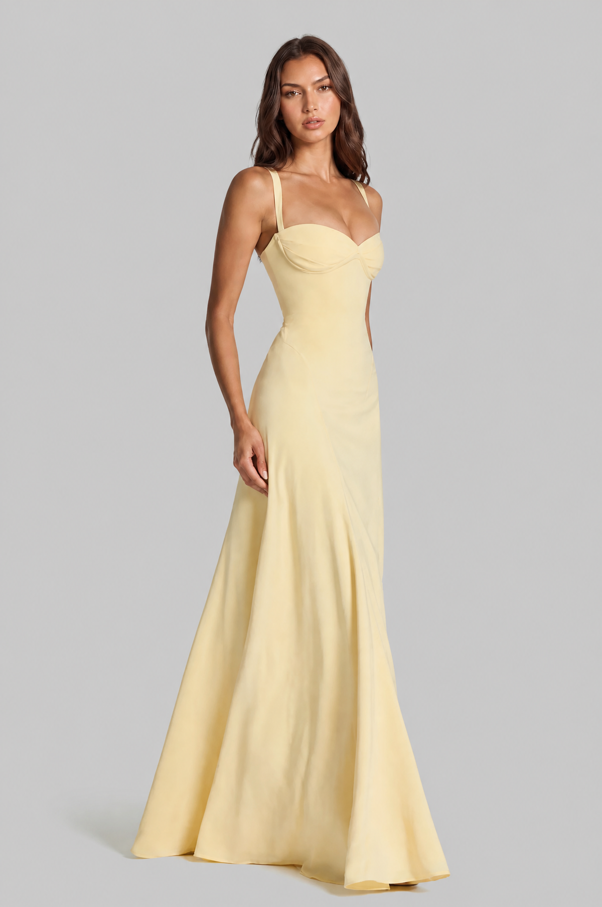Sweetheart Maxi Dress with Lace Up Back Audrey Calvero
