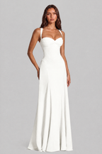 Sweetheart Maxi Dress with Lace Up Back Audrey Calvero