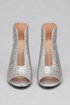 Woven Peep Toe Slingback Heels Noor Laurent