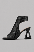 Woven Peep Toe Slingback Heels Noor Laurent