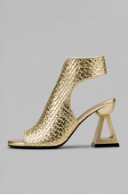 Woven Peep Toe Slingback Heels Noor Laurent