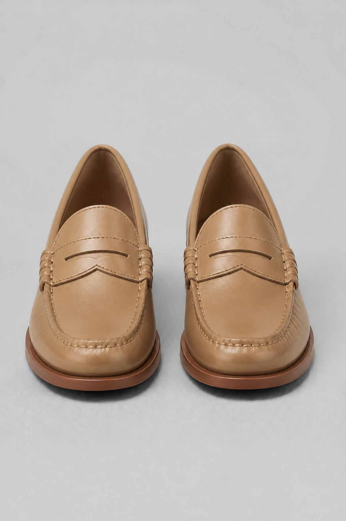 Leather Penny Loafers Noor Laurent
