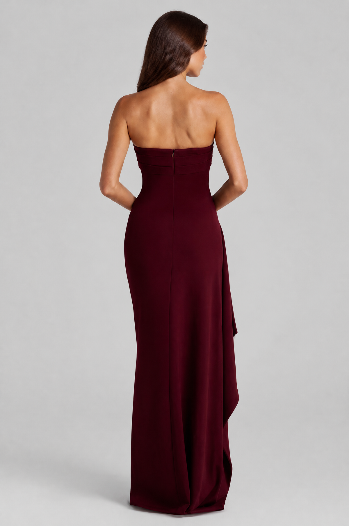 Strapless Maxi Dress with Thigh Split Audrey Calvero