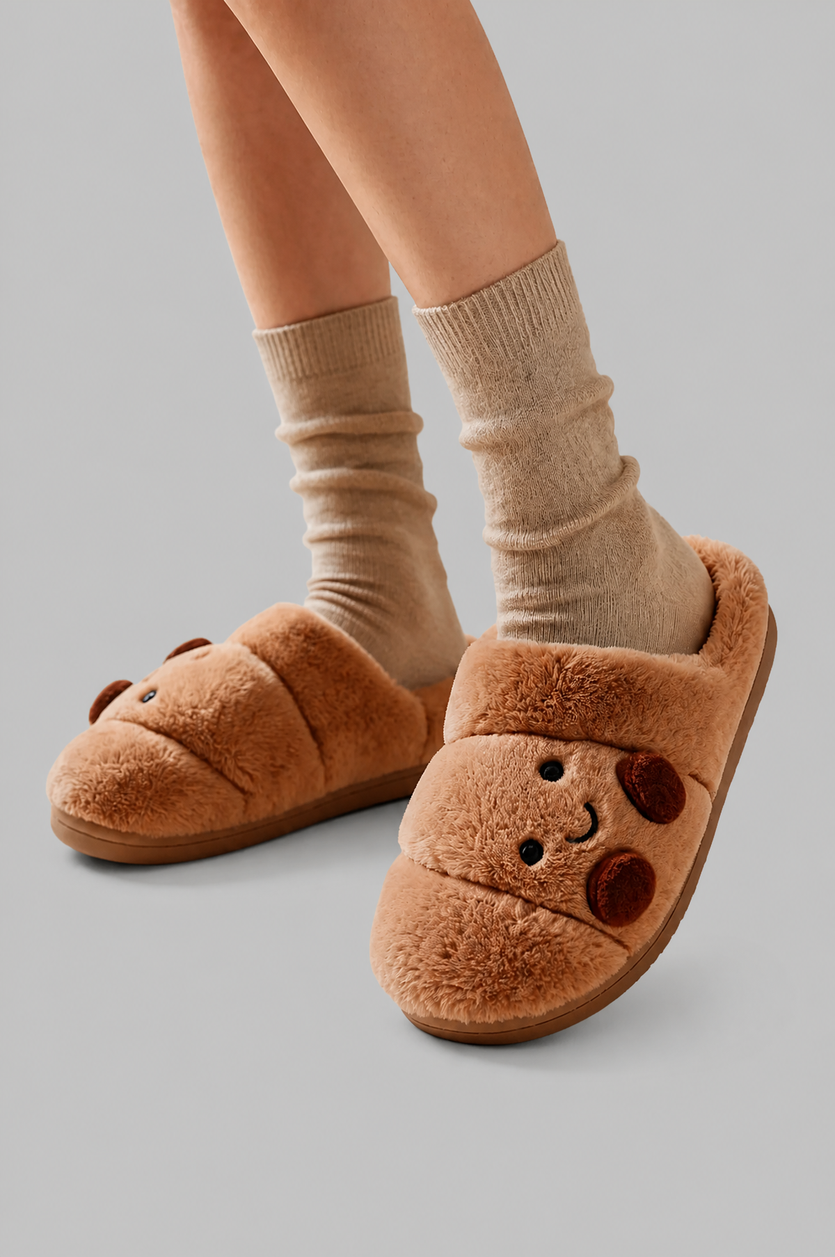 Fluffy Croissant Slippers Noor Laurent