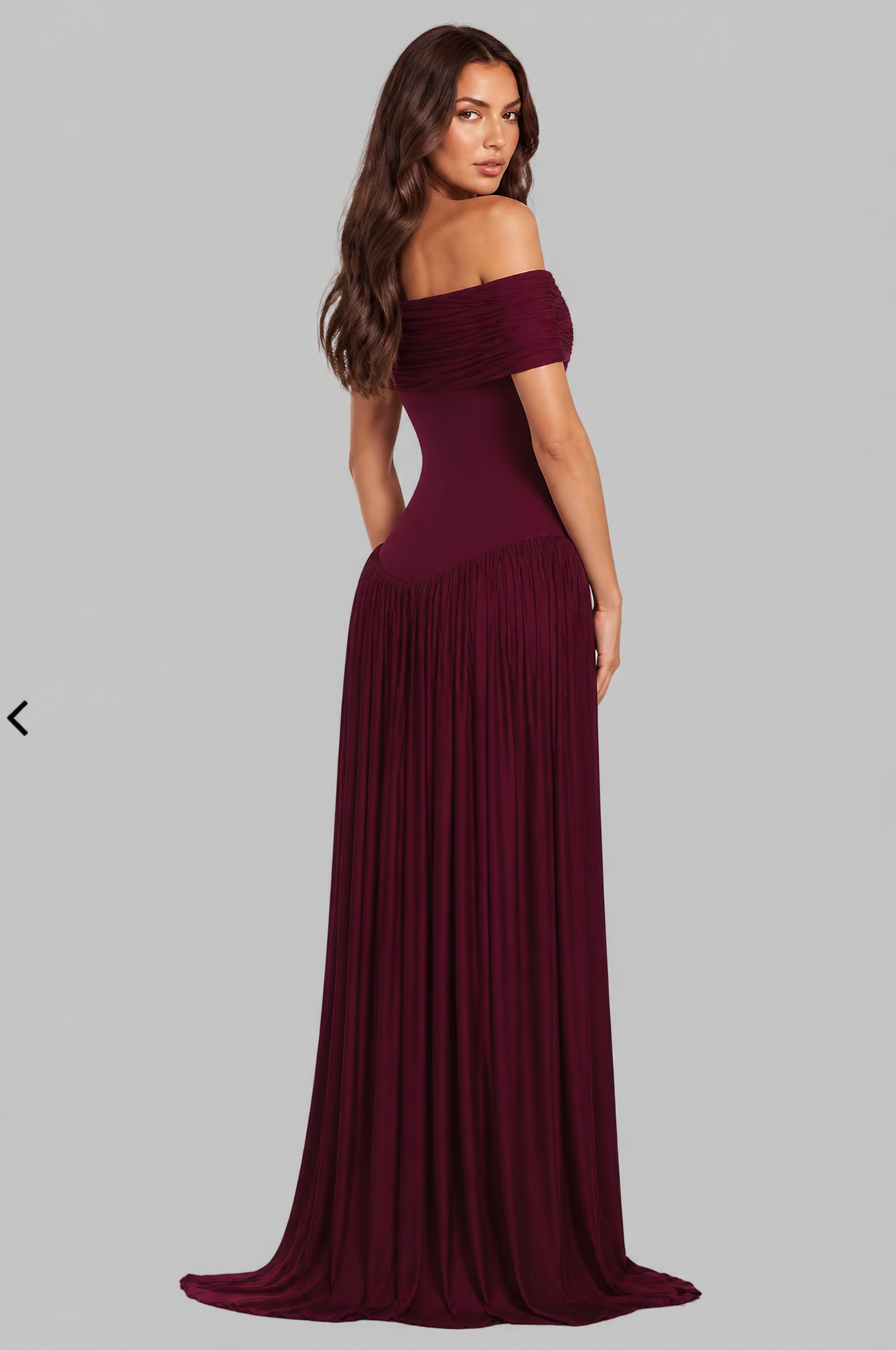 One Shoulder Maxi Dress with Drop Waist Audrey Calvero