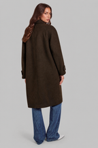 Oversized Double Breasted Long Wool Coat Audrey Calvero