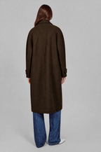 Oversized Double Breasted Long Wool Coat Audrey Calvero