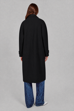 Oversized Double Breasted Long Wool Coat Audrey Calvero