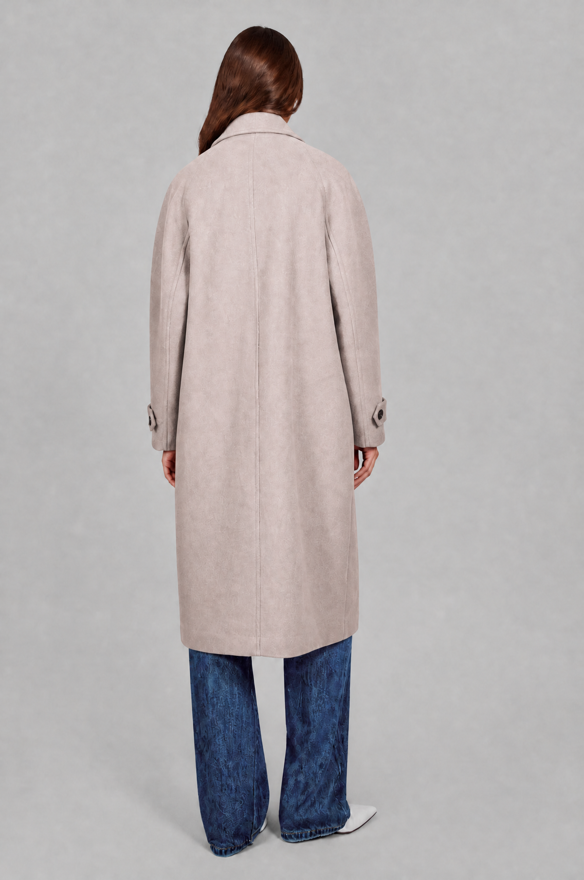 Oversized Double Breasted Long Wool Coat Audrey Calvero
