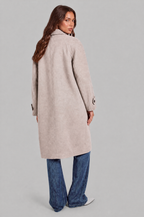 Oversized Double Breasted Long Wool Coat Audrey Calvero