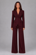 Corset Blazer & Wide Leg Trouser Suit Set Noor Laurent