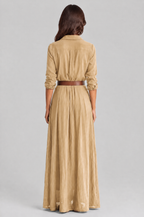 Shirt Maxi Dress with Belt Audrey Calvero
