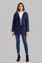Hooded Winter Parka with Teddy Lining Audrey Calvero
