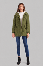 Hooded Winter Parka with Teddy Lining Audrey Calvero