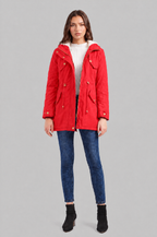 Hooded Winter Parka with Teddy Lining Audrey Calvero