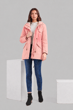 Hooded Winter Parka with Teddy Lining Audrey Calvero