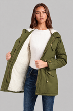 Hooded Winter Parka with Teddy Lining Audrey Calvero