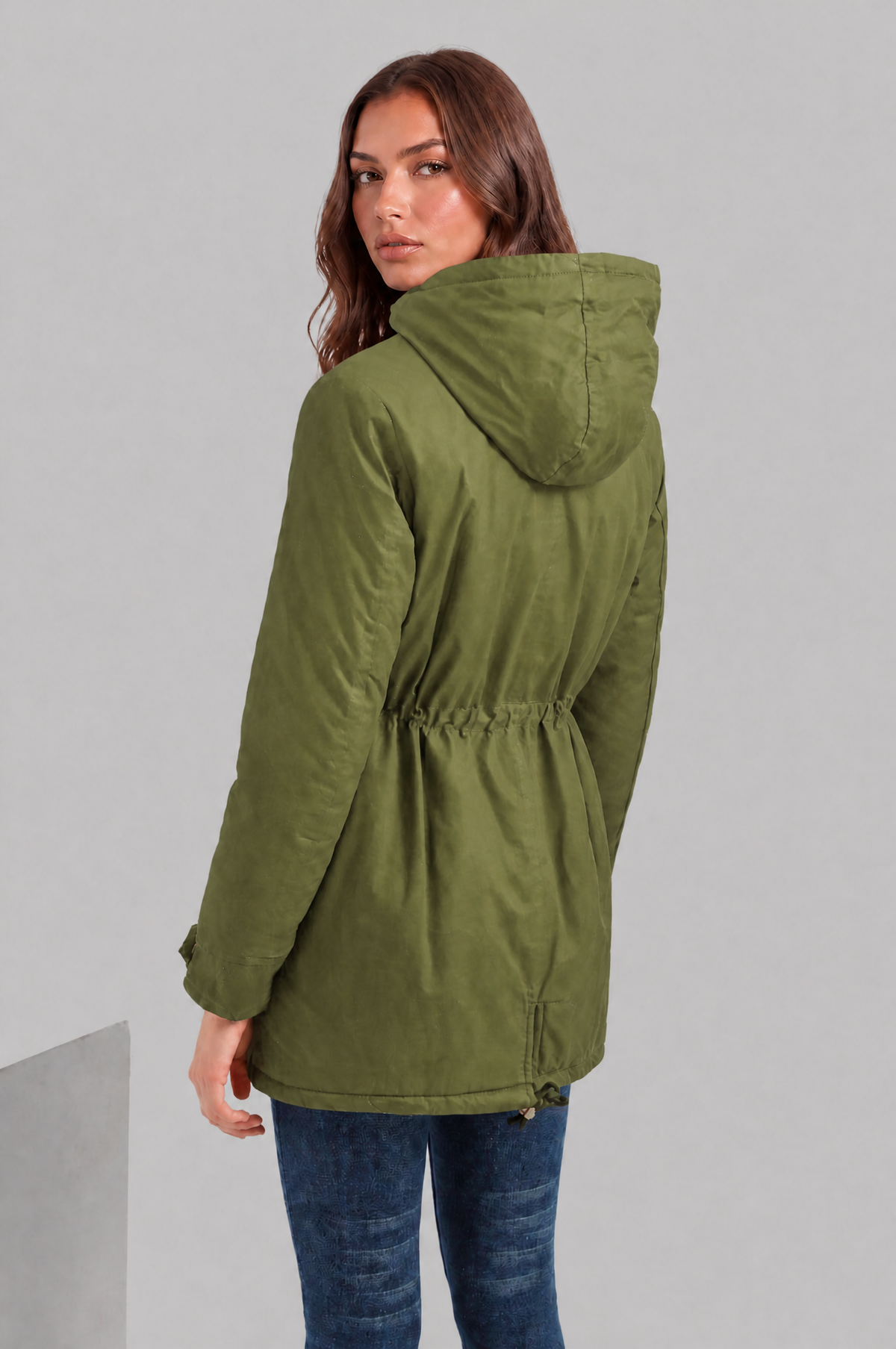 Hooded Winter Parka with Teddy Lining Audrey Calvero