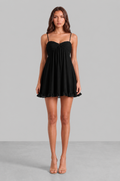 Chiffon Mini Dress with Ruffle Hem Noor Laurent