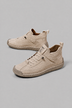 Mid Top Walking Trainers with Stitched Sole Noor Laurent