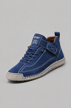 Mid Top Walking Trainers with Stitched Sole Noor Laurent