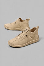 Mid Top Walking Trainers with Stitched Sole Noor Laurent